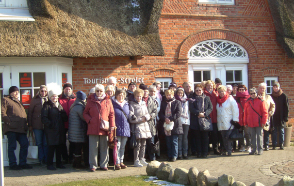 Die Reisegruppe der FU-SHS auf Sylt