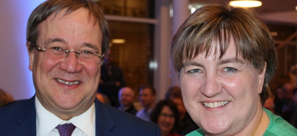 Armin Laschet, NRW-Ministerprsident, und Birgit Ernst